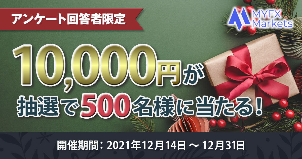 MYFX Markets 抽選で1万円のボーナスが当たる！アンケートキャンペーン