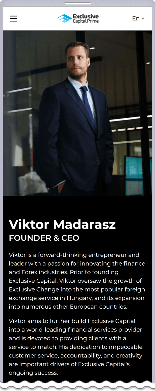 Exclusive MarketsのViktor Madarasz氏